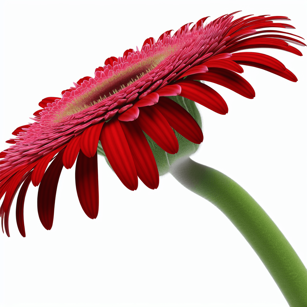 Gerbera flower - botanical image