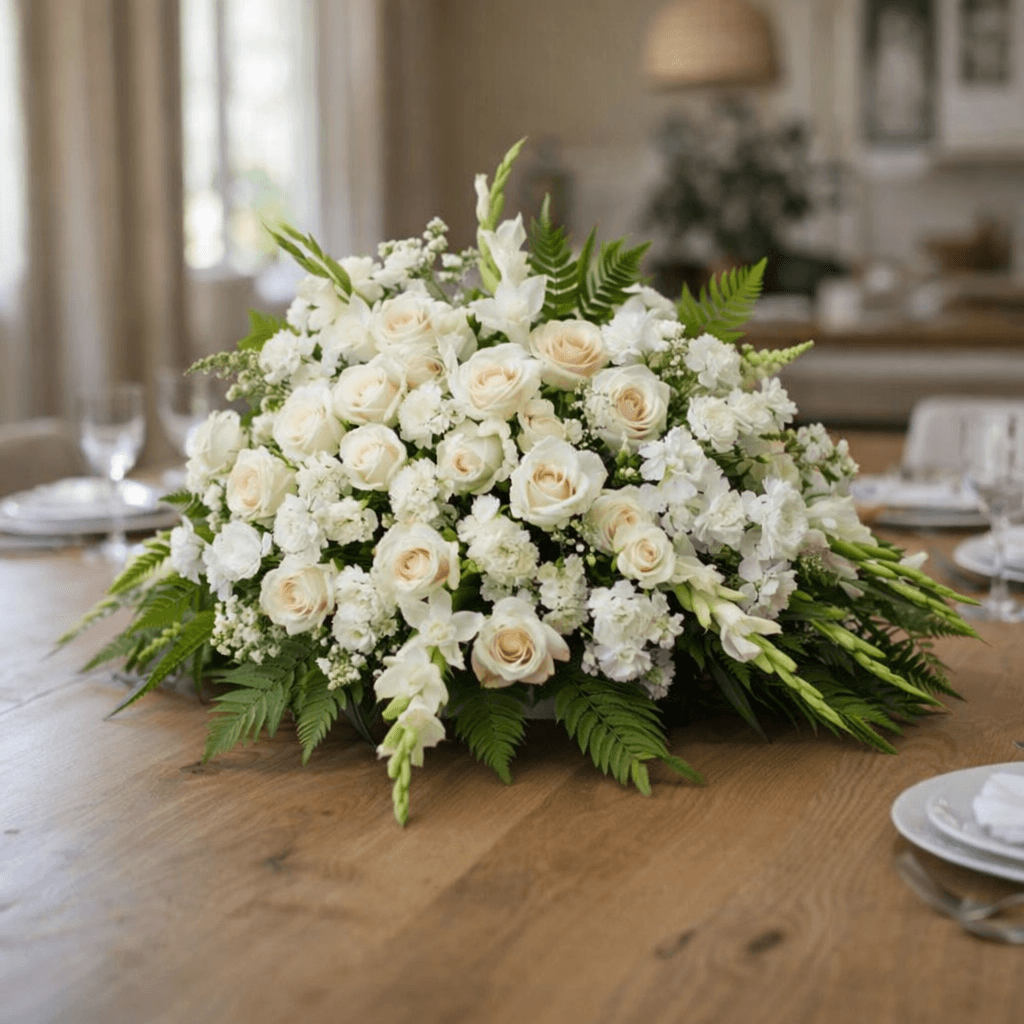 Silken Serenity Casket Spray