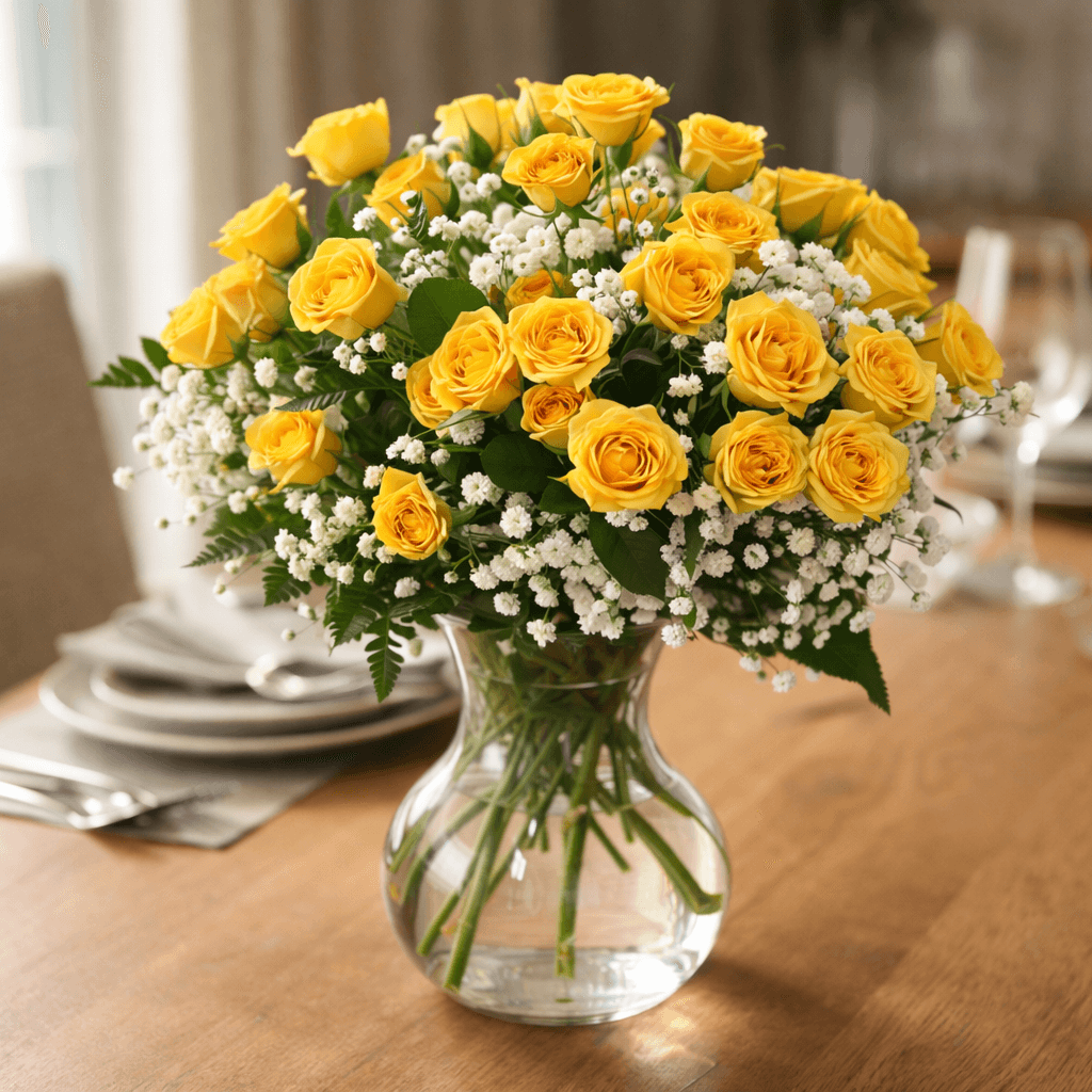 Yellow Spray Rose Bouquet