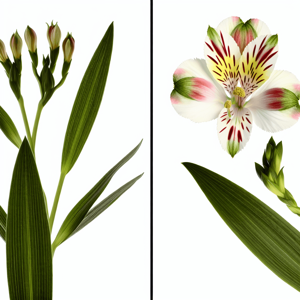Alstromeria flower - botanical image