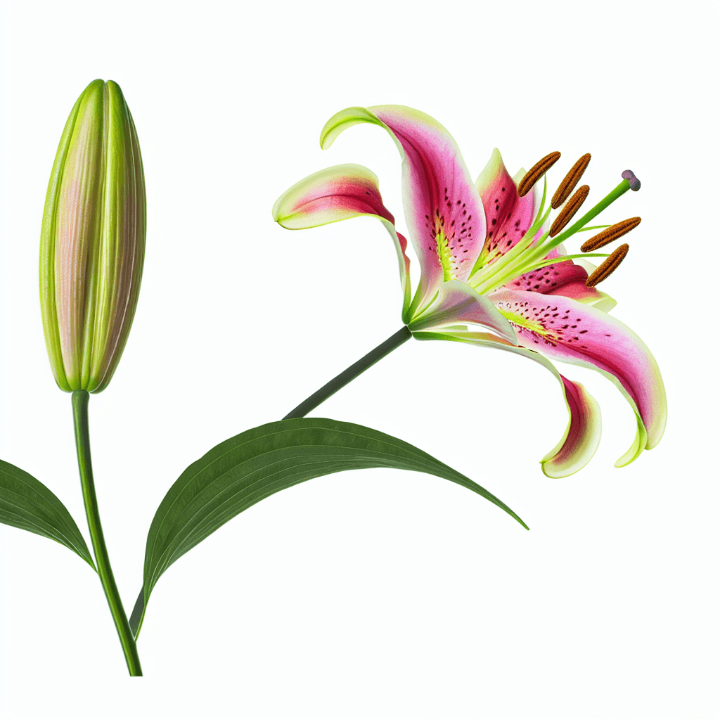 Asiatic Lily flower - botanical image
