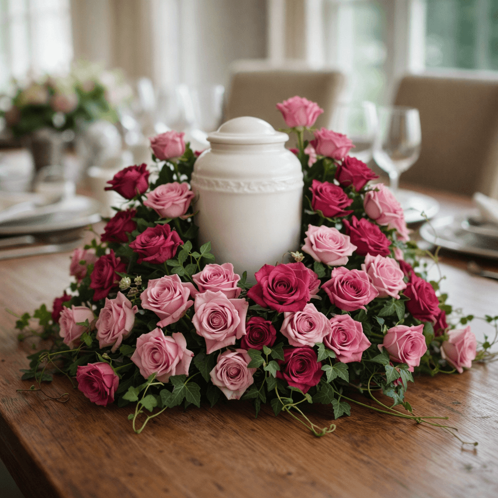 Bed of Pink Roses
