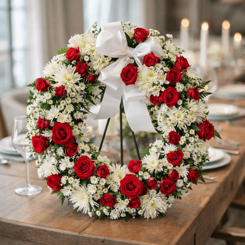 Bold and Beautiful Funeral Wreath