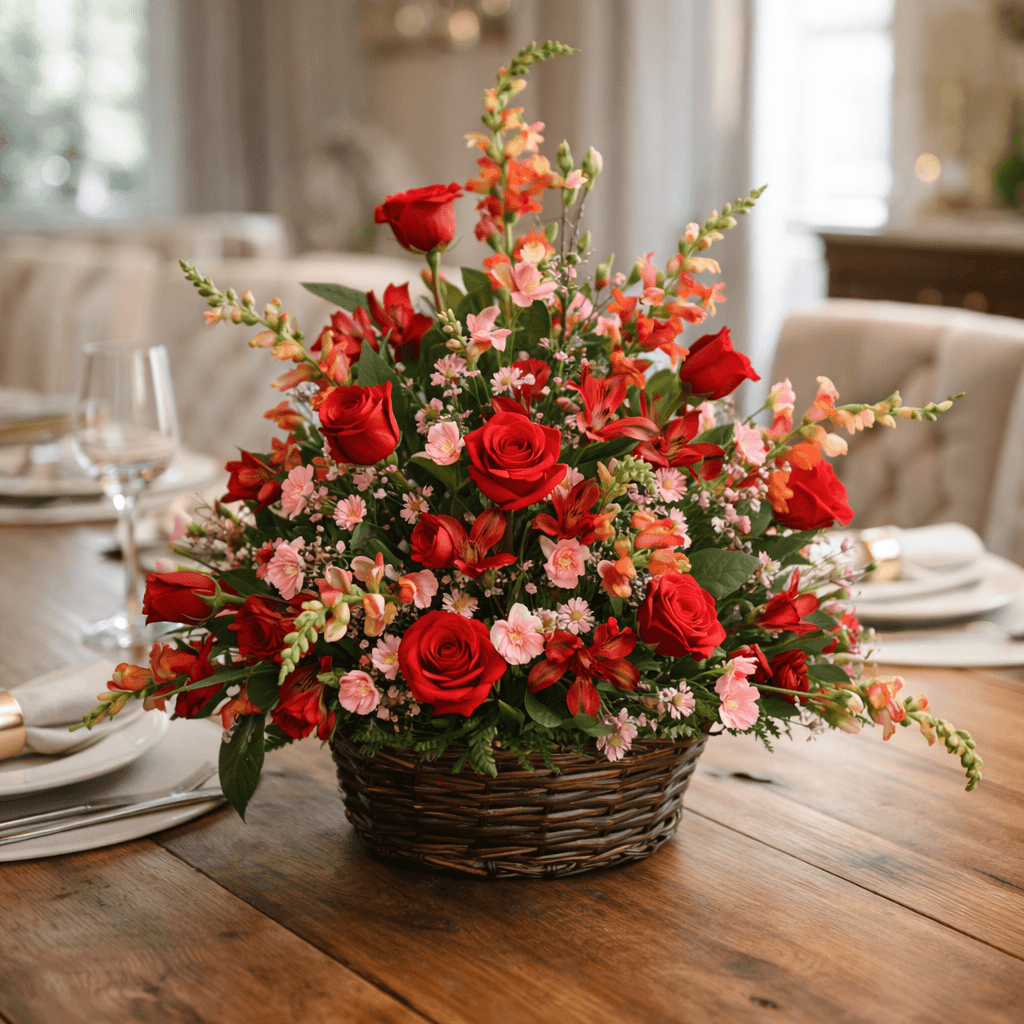 Classic Funeral Flower Basket