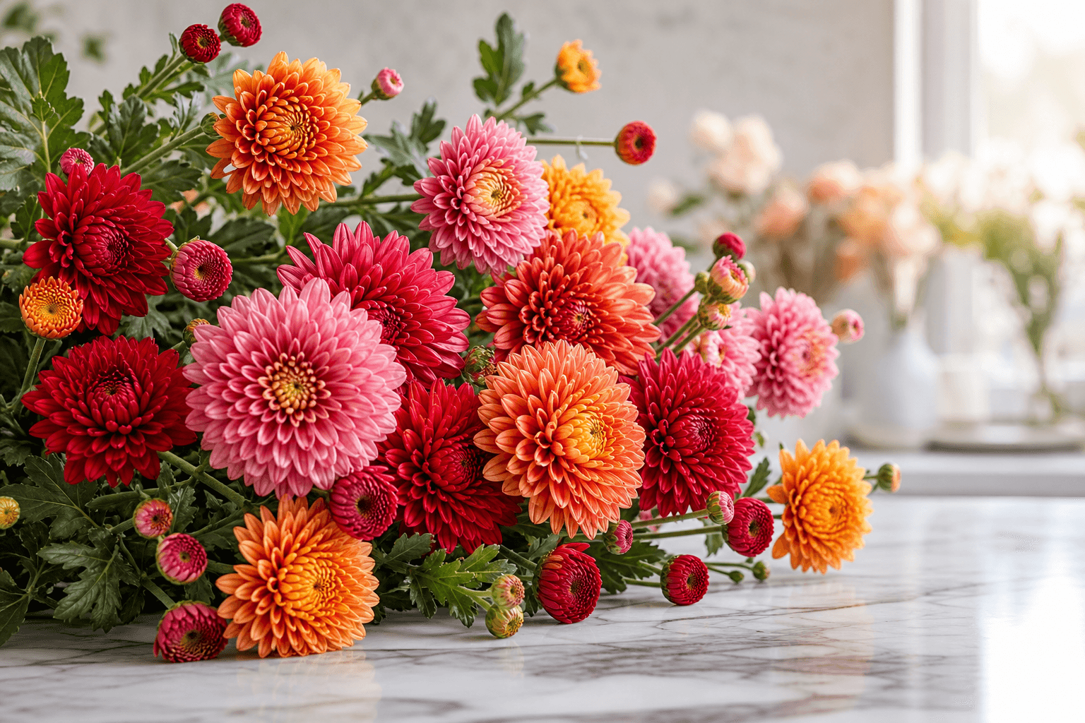 Chrysanthemum - botanical photograph