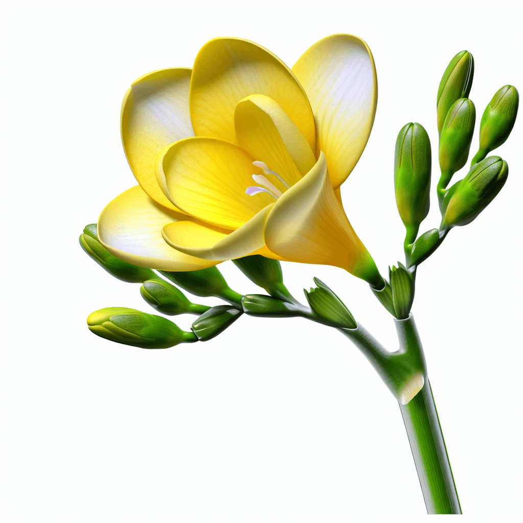 Freesia flower - botanical image