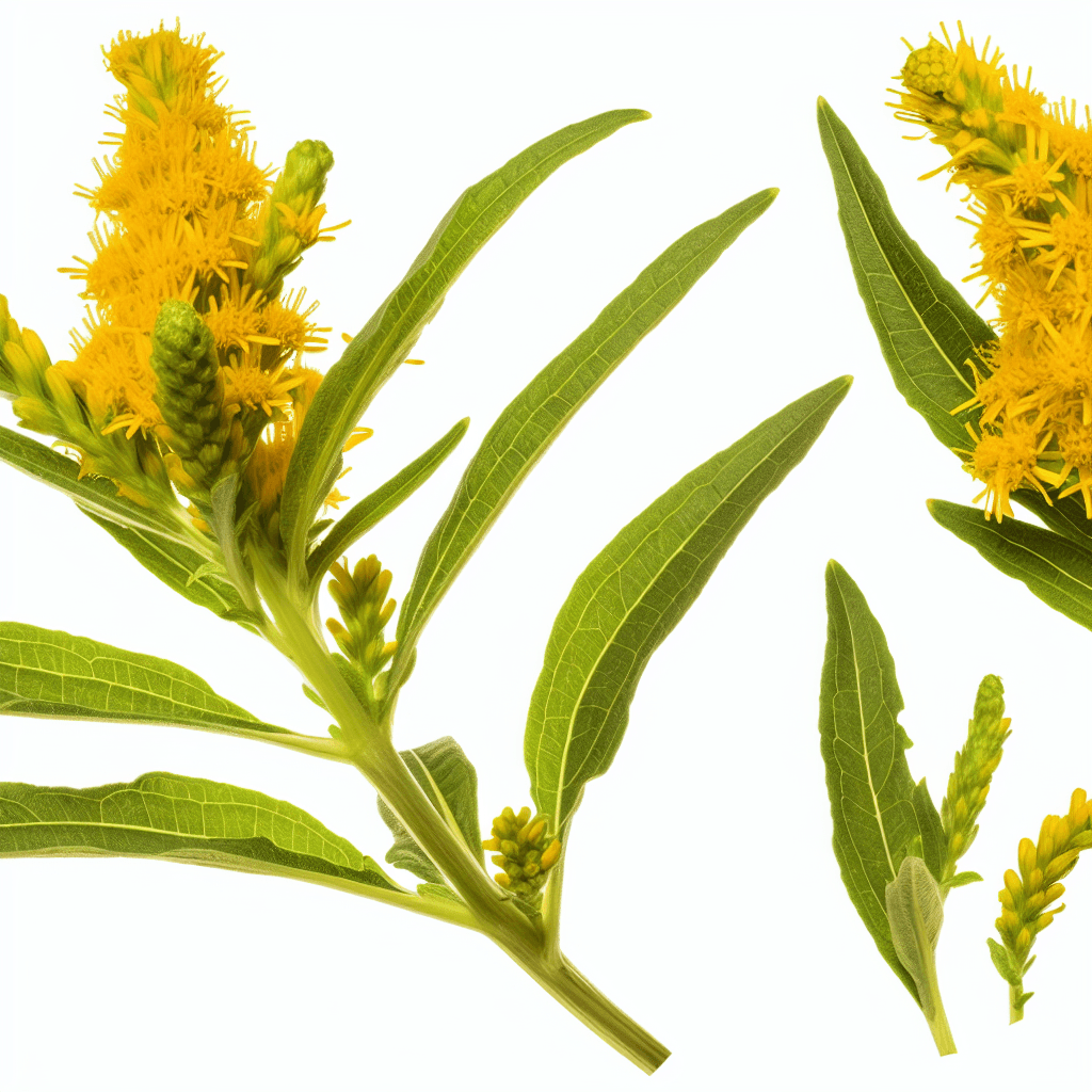 Goldenrod flower - botanical image