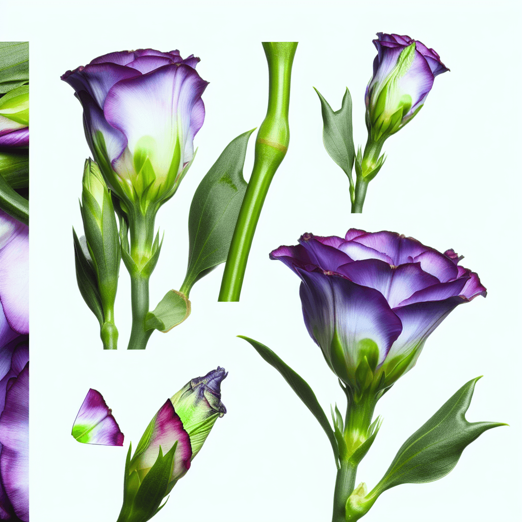 Lisianthus flower - botanical image
