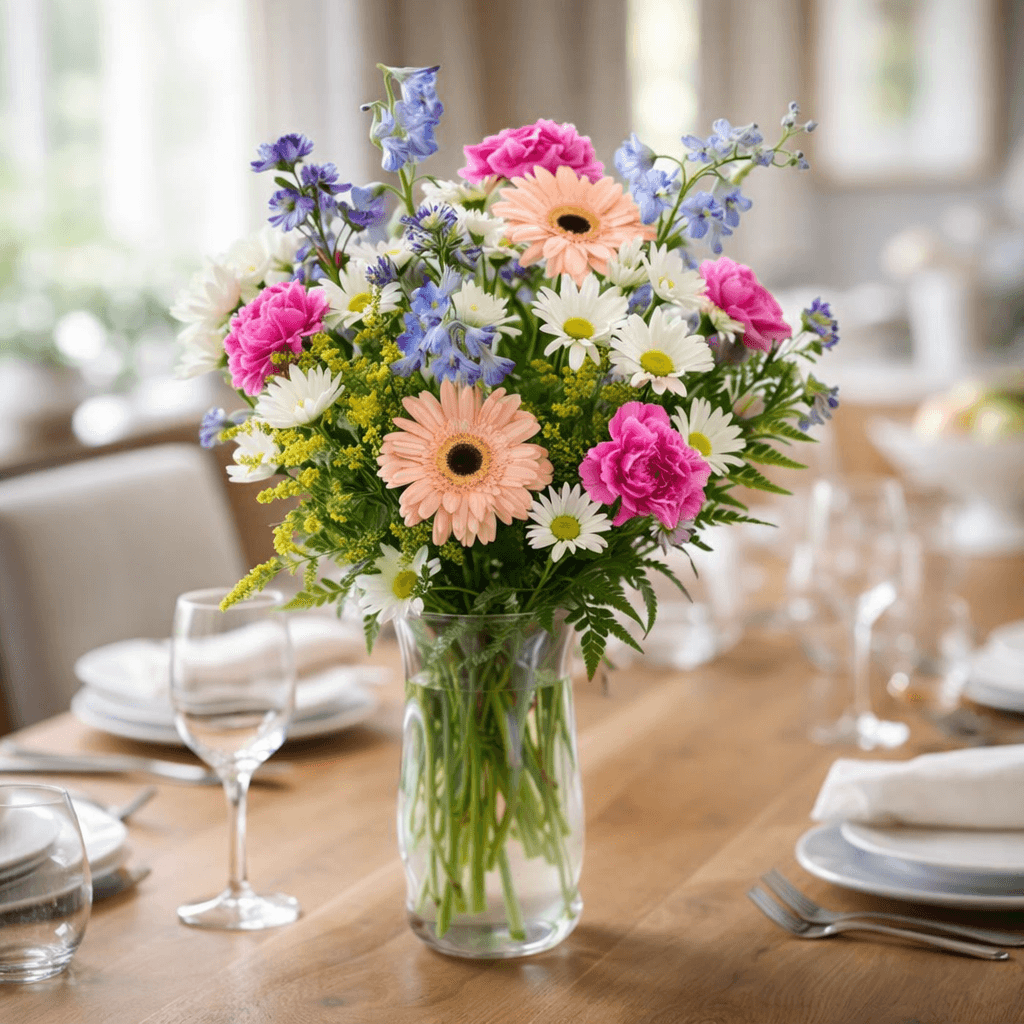 Mixed summery flowers