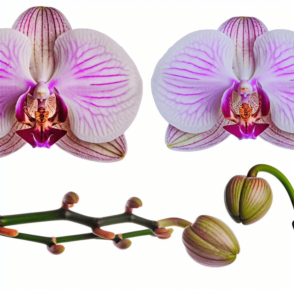 Orchid flower - botanical image