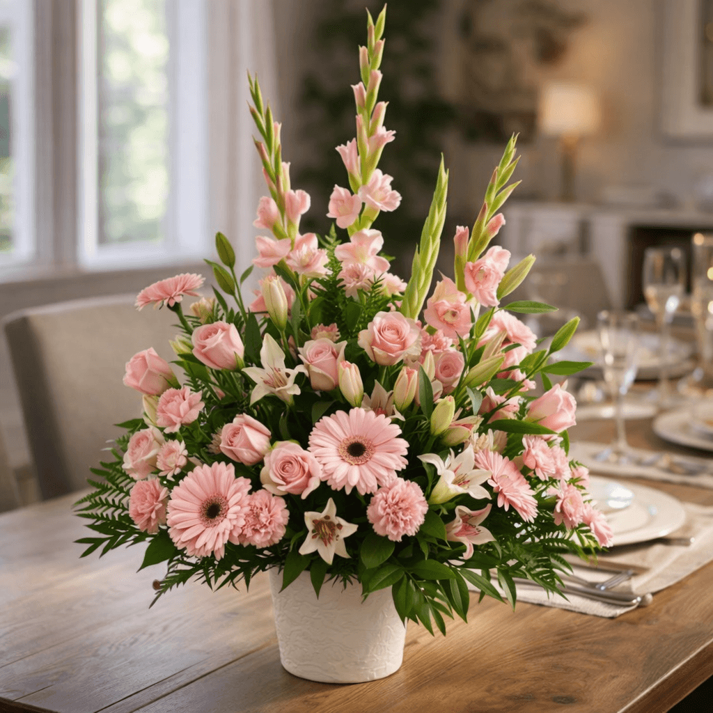 Pink and Lavender Basket