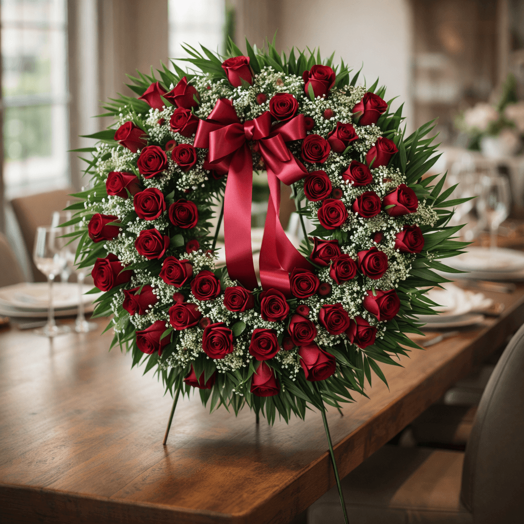 Red Rose Wreath