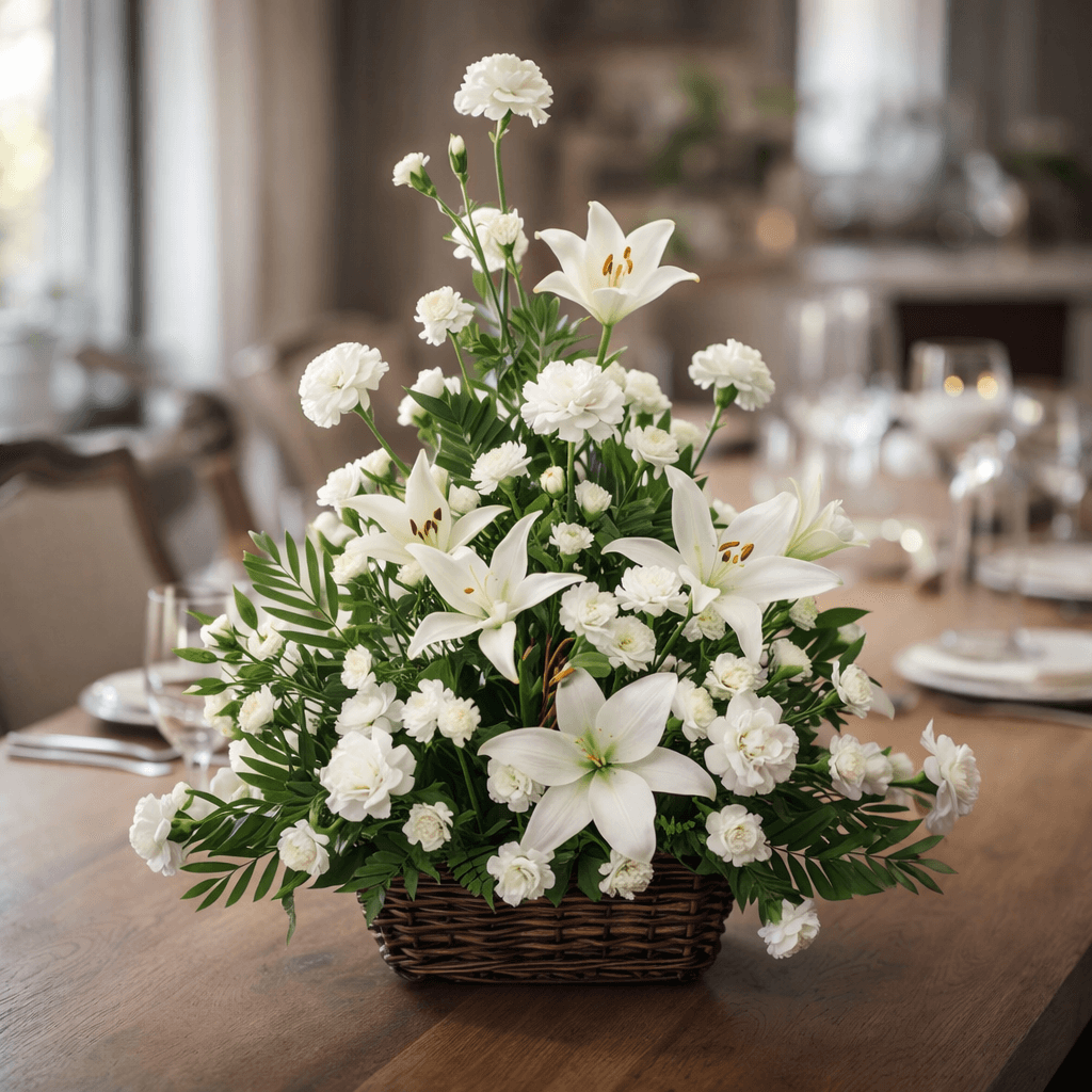 Serene Lily Basket