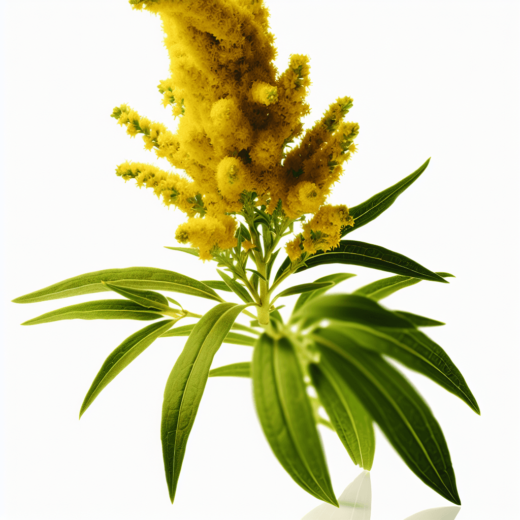 Solidago flower - botanical image