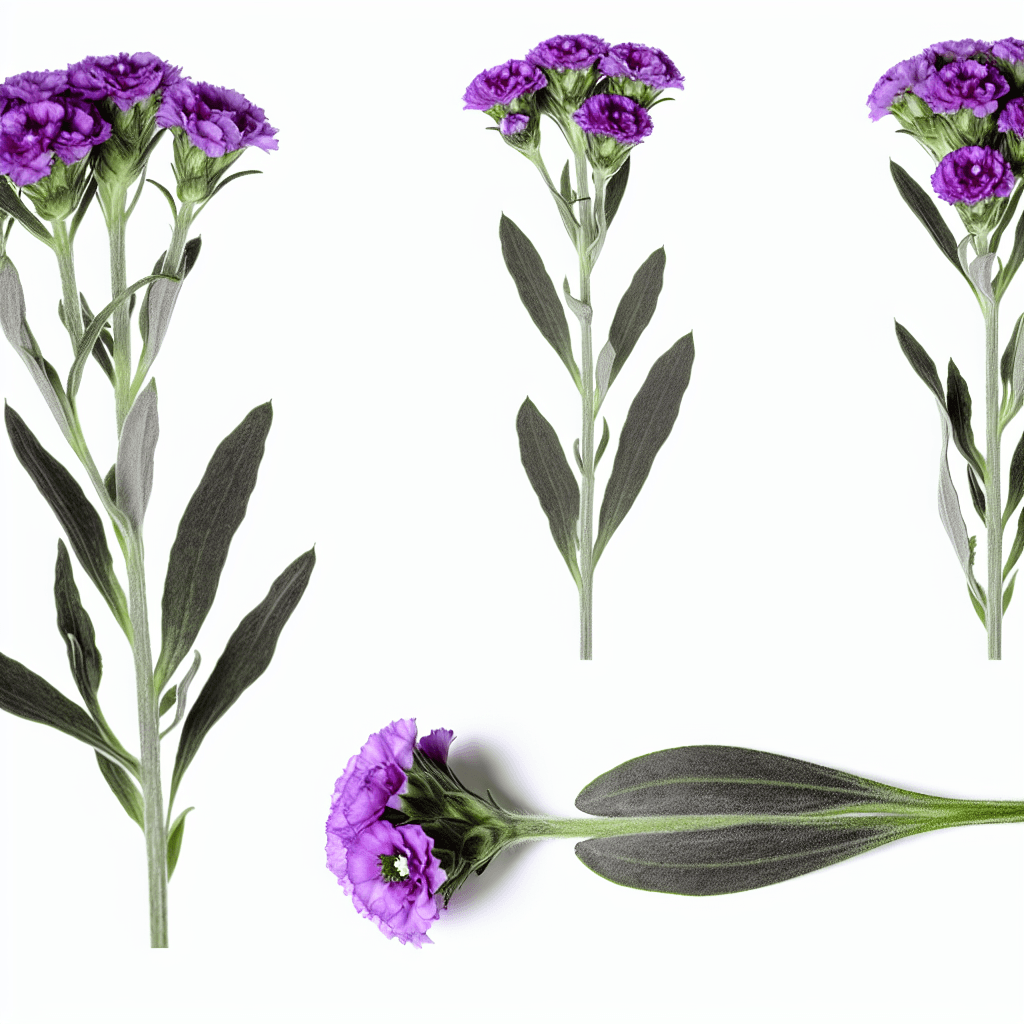 Statice flower - botanical image