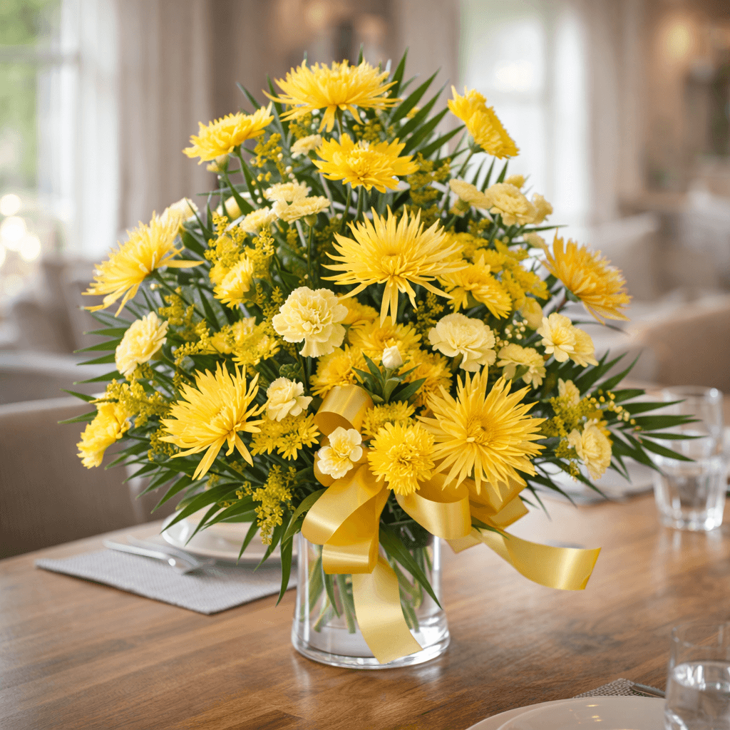 Sunshine Funeral Flower Arrangement