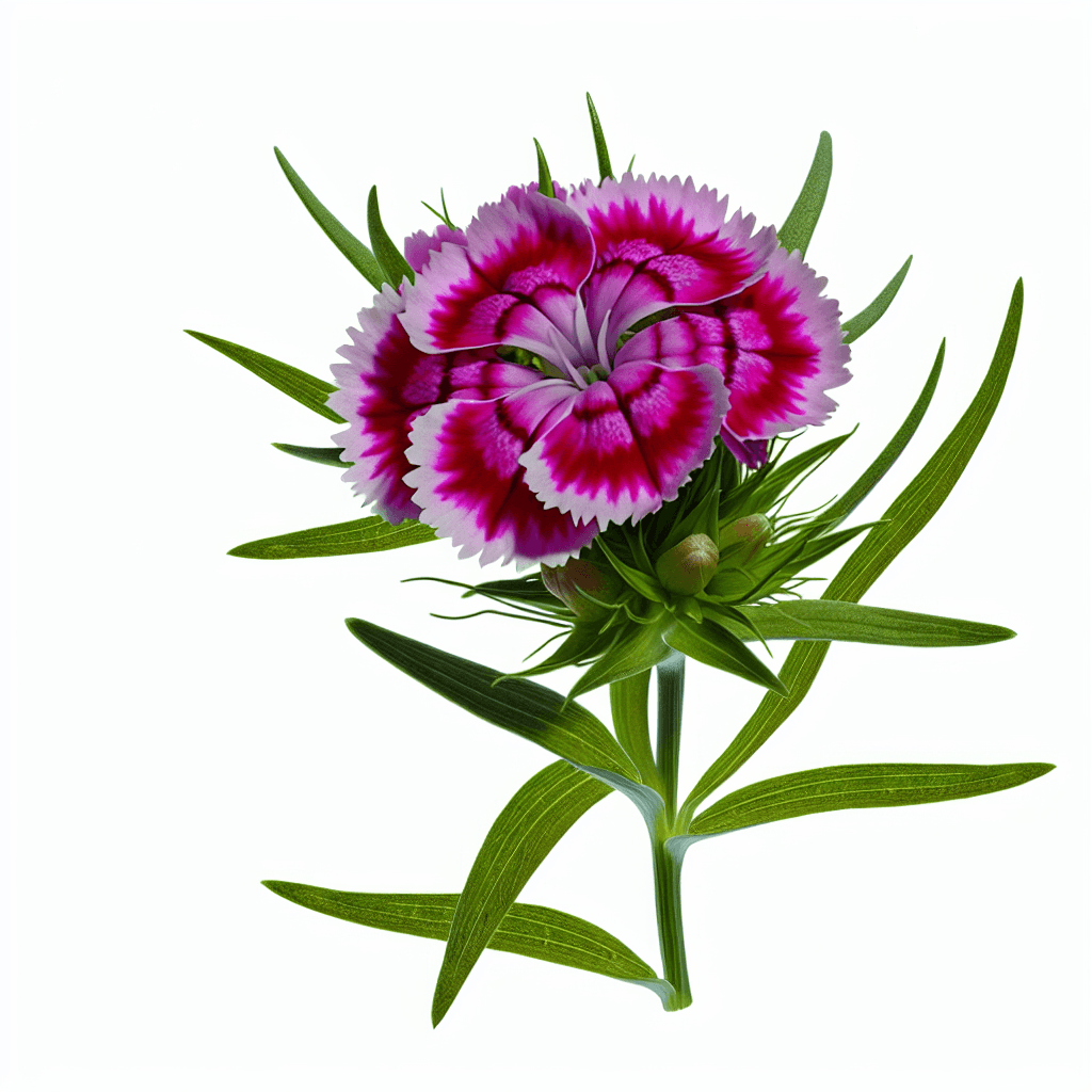 Sweet William flower - botanical image