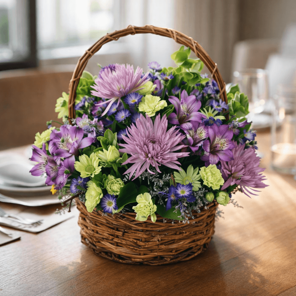 The Pastel Flower Basket