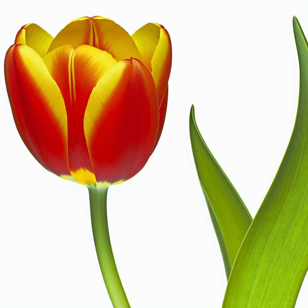Tulip flower - botanical image