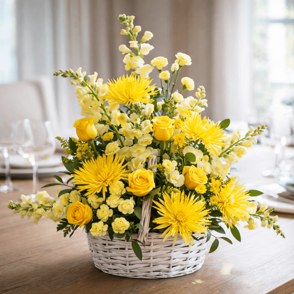 Yellow Splash Basket
